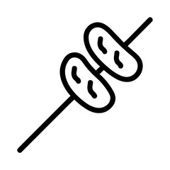 Sate icon on white background vector
Vector Thai food icon