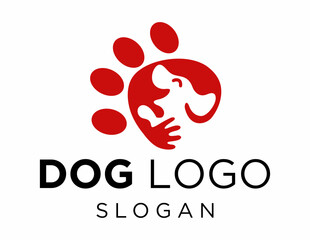 Logo about Dog on a white background. created using the CorelDraw application.