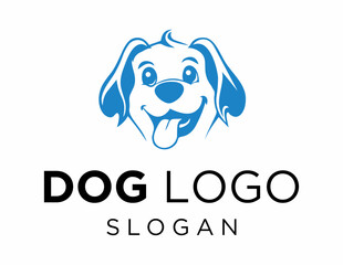 Logo about Dog on a white background. created using the CorelDraw application.