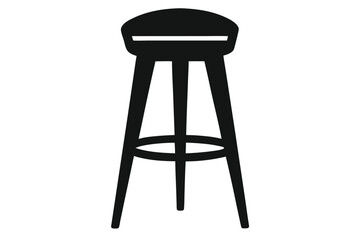 bar-stool--silhuette---vector-art-illustriton-whit.eps