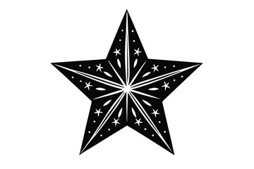 Obraz premium christmas-star-ornamentvector-art-illustriton-whit.eps