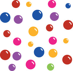 Background of colored balloons. Vector illustration
