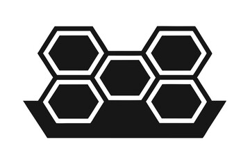 honeycomb-wall-shelf-silhuette---vector-art-illust.eps