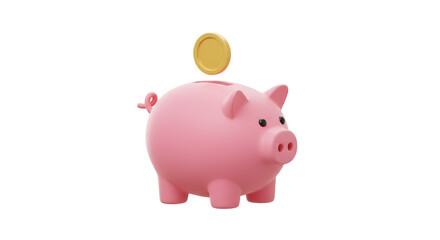 Save Money Piggy Bank  Savings Tips on white background