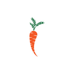 A minimalist carrot design with colorful.