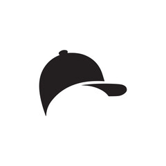 A minimalist cap design with black and white color.