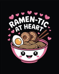 Ramen Vector T-Shirt Design Art & Illustration, Hoodie, Bag, Sticker and more use