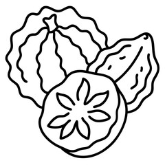 dried-fruit--icon-line-art-vector--