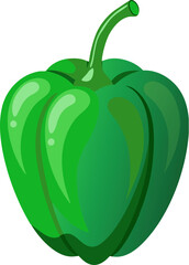 Habanero pepper isolated on vector art illustration