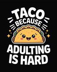 Taco T-Shirt Design Vector Art & Illustration