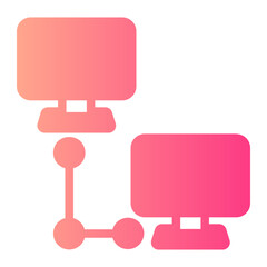 networking gradient icon