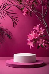 Elegant Pink Backdrop for Display