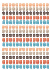 Watercolor brown and blue spots. The palette is multicolored. Abstract background. Background for your design. White background