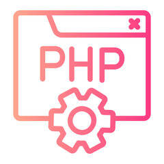 php gradient icon