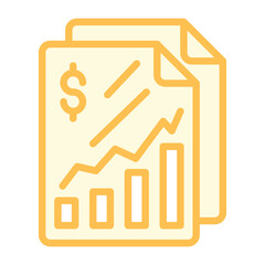 Business Growth duotone line icon, vector, pixel perfect, illustrator file 

