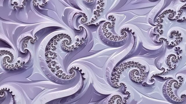  a seamless looping video featuring intricate floral animations with subtle, hypnotic movements, perfect for meditative or ambient displays