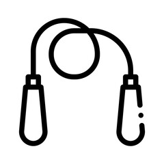 jump rope line icon