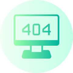 Fototapeta premium error gradient icon