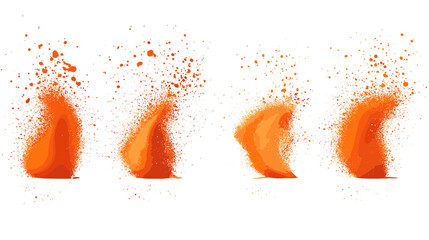 Dynamic Flames Erupting with Vibrant Orange Colors and Energy in an Abstract Digital Setting