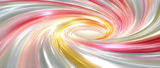 Obraz premium Vibrant abstract swirl, colorful dynamic patterns in soft pastels, ideal for backgrounds or creative projects.