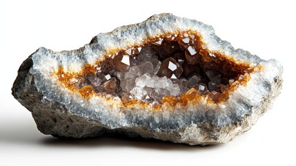 mineral stone isolated on white background