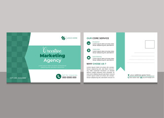  postcard design, modern postcard template, cover modern layout