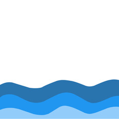 Waves decorative border 