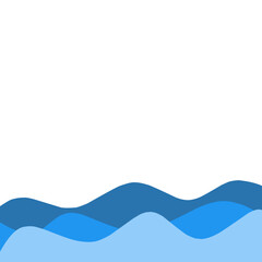 Waves decorative border 