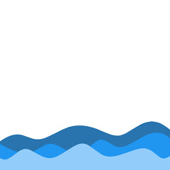 Waves decorative border 