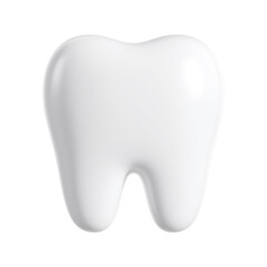 tooth on white background