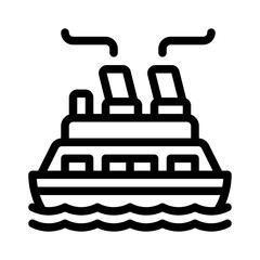 ferry line icon