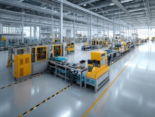 Inside a hightech manufacturing plant, where precision meets efficiency