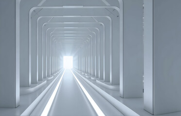 Modern Futuristic Tunnel Corridor