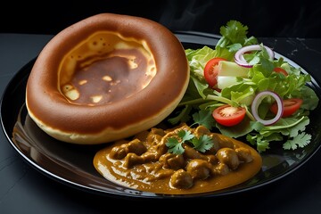 traditional indian food images dark background
