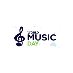 World music day vectors with silhouette, musical instrument and musical's icon
