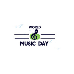 World music day vectors with silhouette, musical instrument and musical's icon