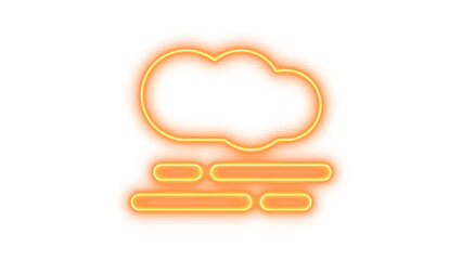 Neon smog glow with transparent background