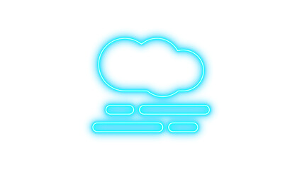 Neon smog glow with transparent background