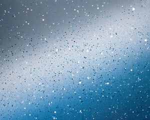 Texture with abstract speckles. Gradient of Blue, Gray, and White