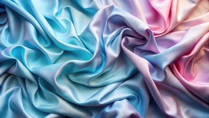 Obraz premium Dreamlike Pastel Drapery Soft, Flowing Fabric with a Gradient of Soothing Hues