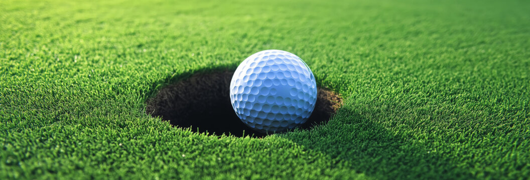 Ball In Hole - Golfing - Target Concept