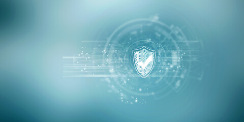 2d rendering tick mark over a shield surface
    