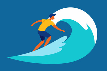 surfer on the waves
