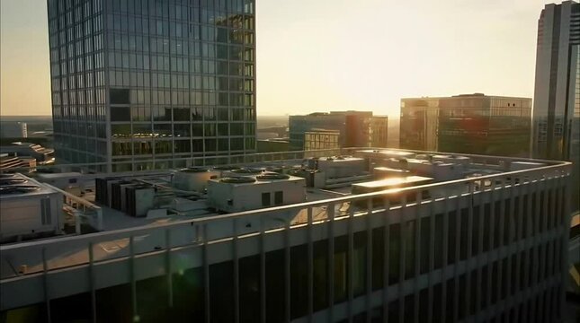 Corporate Building Rooftops: Overhead Server Rooms