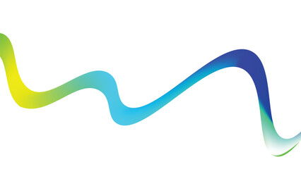 wave shape modern with colorfull gradient