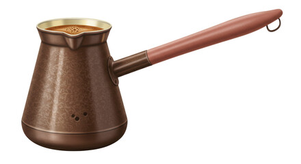 Isolated Turkish Coffee Pot