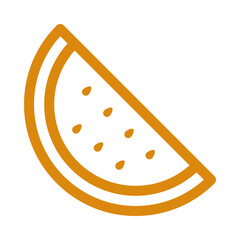 Watermelon Slice Icon Illustration