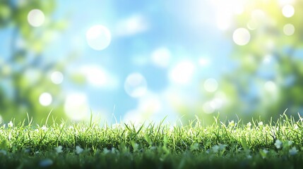 Fototapeta premium Serenely Blurred Spring Nature Background Tranquil Image with Soft Focus Elements