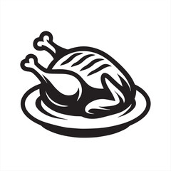 vector illustration of a chicken