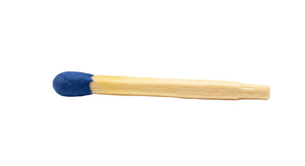 Isolated Matchstick with Blue Tip
